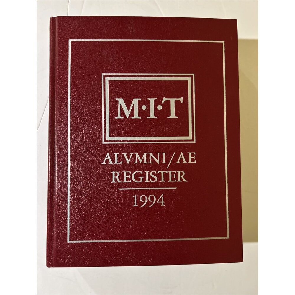 MIT Alumni AE Register 1994 HC Book Data Management Services Division